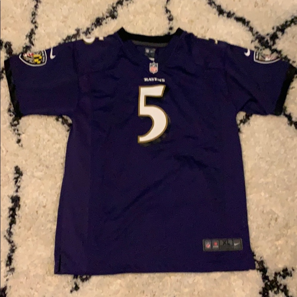 Youth XL Ravens Flacco Jersey excellent condition